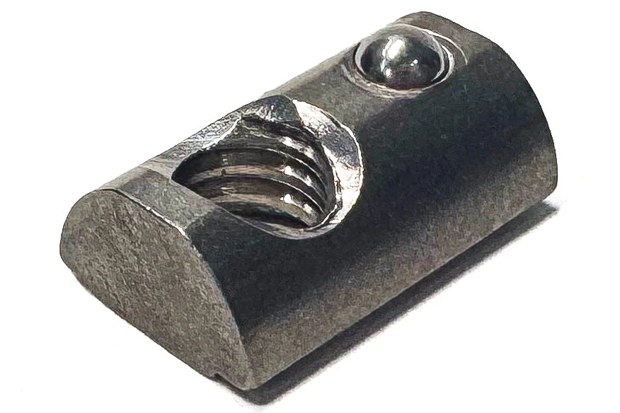 10S Self-Aligning Roll-In T-Nuts with Ball Spring – 304 Stainless Steel (1/4-20 Thread) - Image 4