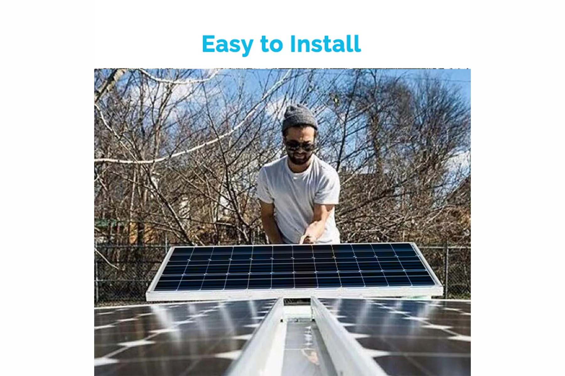 Renogy 100 Watt 12 Volt Monocrystalline Solar Panel (Compact Design) - Image 7