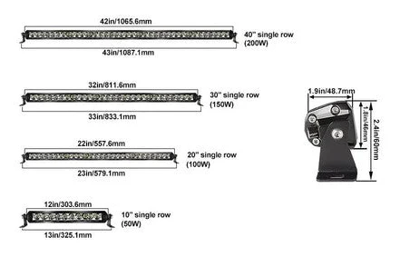 Slim Series Van LED Light Bar (V1) - 10 to 40 inch - Image 3